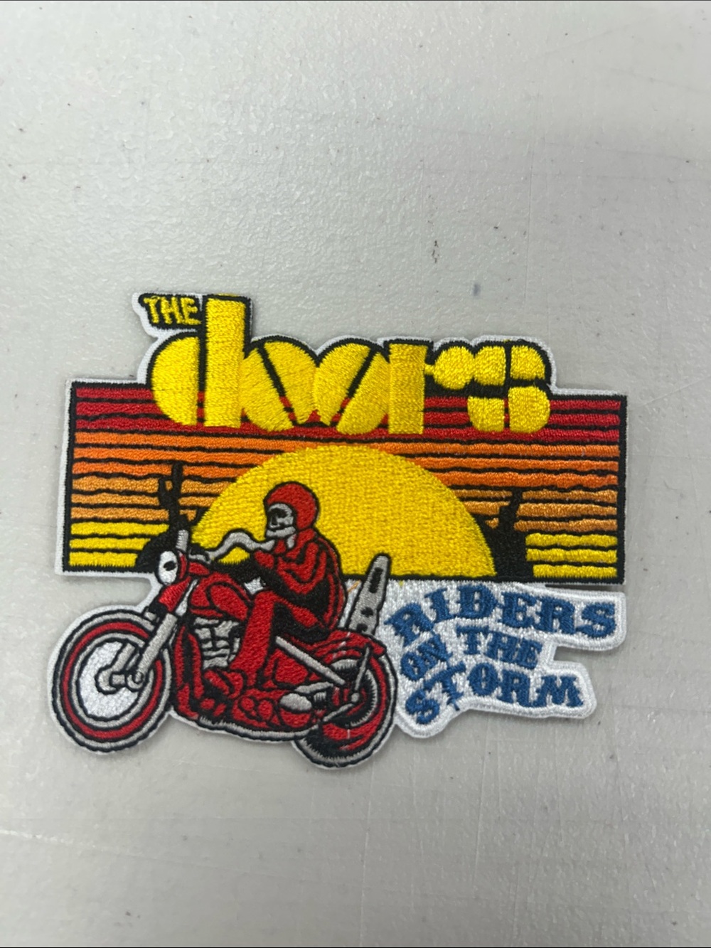 The Doors 'Riders in the Storm' Retro Iron On Embroidered Patch